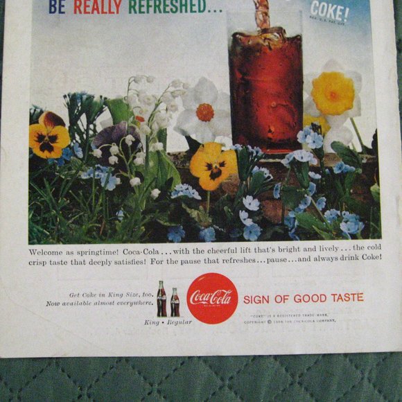 🥤 Coca Cola Bottle April 1959 Print Ad - Picture 4 of 4